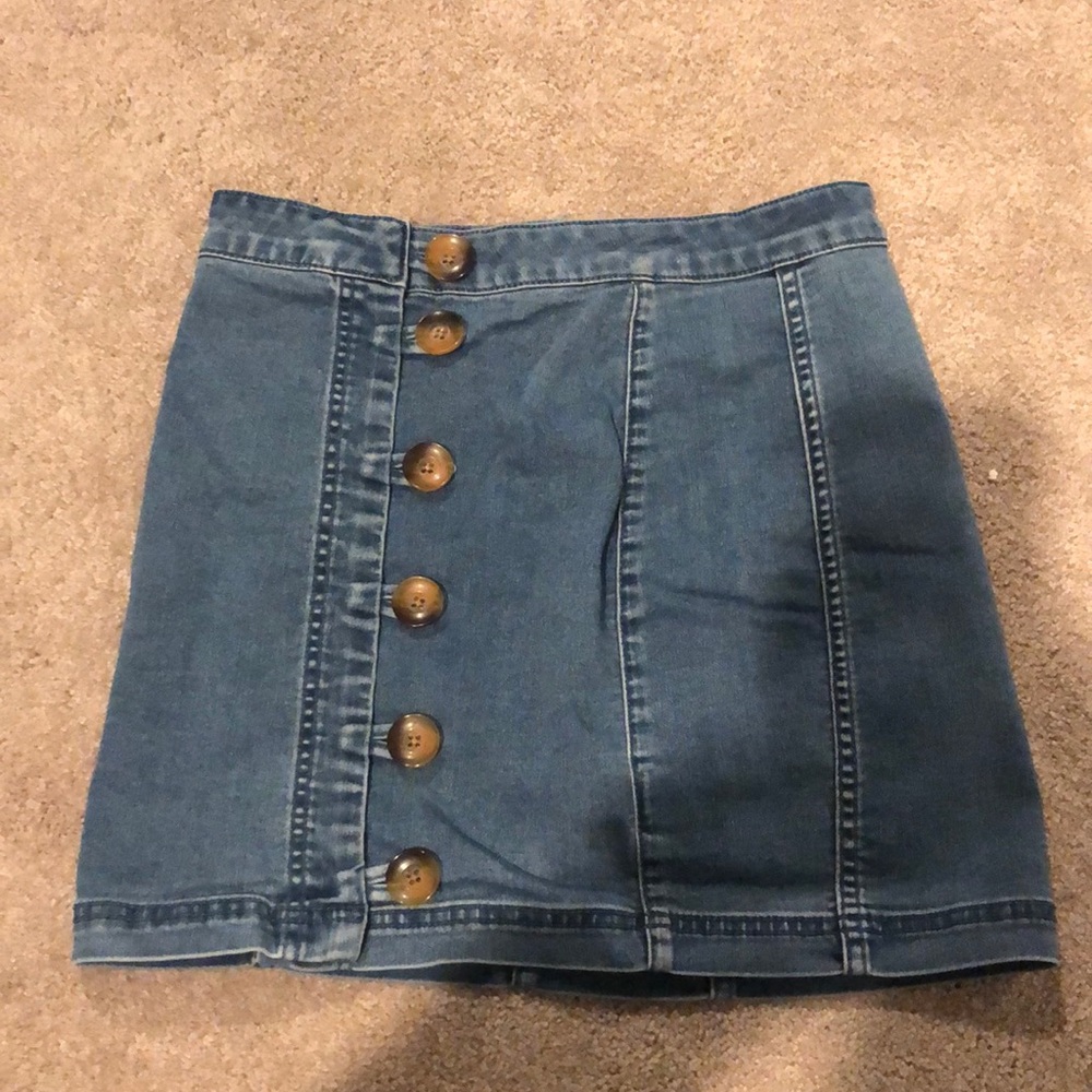 Free People x Modern Femme Jean skirt